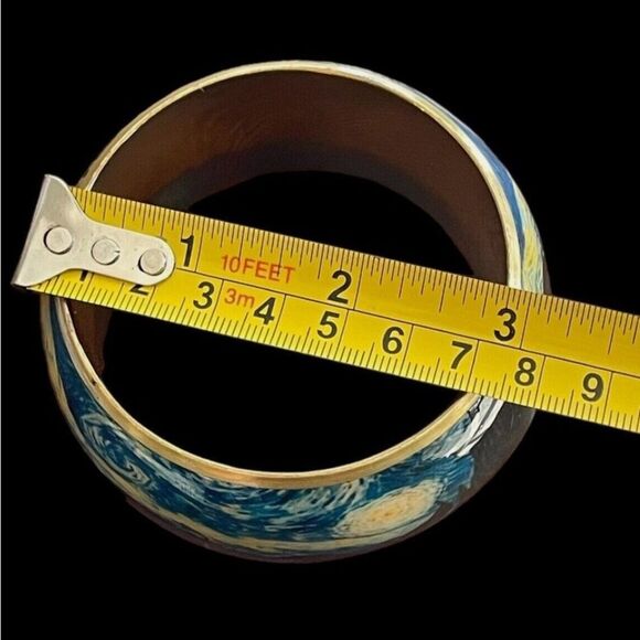Vintage Starry Night Inspired Bangle - Picture 4 of 7